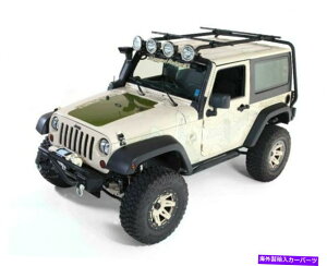 ���[�t�L�����A ���ȃ��b�W�V�F���p���[�t���b�N�L�b�g�A2�h�A�t�B�b�g07-16�W�[�v�����O���[JK Rugged Ridge Sherpa Roof Rack Kit, 2-Door Fit 07-16 Jeep Wrangler JK