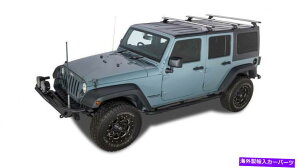 ���[�t�L�����A Rhino Rack 07-10�t�B�b�g�W�[�v�����O���[11-18�����O���[JK 4DR�V���o�[3�o�[���[�t���b�N Rhino Rack 07-10 Fits Jeep Wrangler 11-18 Wrangler JK 4dr Silver 3 Bar Roof Rack�y���s�A���i�z