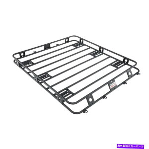 ���[�t�L�����A Smittybilt 45504�f�B�t�F���_�[���[�t���b�N4.5 ft x 5 ft x 4 in�B 1�B�� Smittybilt 45504 Defender Roof Rack 4.5 Ft X 5 Ft X 4 In. 1 Pc. Black�y���s�A���i�z
