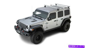 [tLA Rhino-rack JB0886wr[f[eBRLT600 2o[obN{[[tbN18-19O[p Rhino-Rack Jb0886 Heavy Duty Rlt600 2 Bar Backbone Roof Rack For 18-19 Wrangler