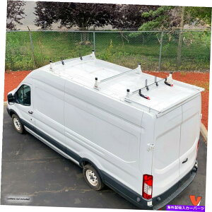 [tLA H1 3o[A~jE_[[tbNw/[[tBbgFtH[hgWbgnC[t2015-on H1 3 Bar Aluminum Ladder Roof Rack w/Roller Fits:Ford Transit High Roof 2015-On