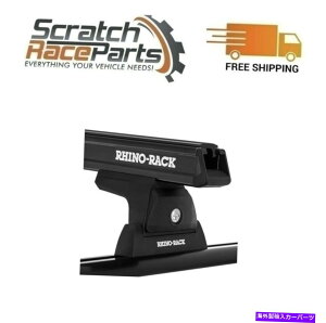 ���[�t�L�����A Rhino���b�NRLT600�g���b�N�}�E���g�u���b�N2�c���h��4DR 07-21 JA8123�p�̃o�[���[�t���b�N Rhino Rack RLT600 Trackmount Black 2 Bar Roof Rack For Tundra 4dr 07-21 JA8123�y���s�A���i�z