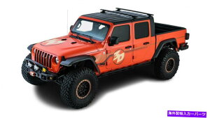 [tLA Rhino Rack 20-22tBbgW[vOfBG[^[JT 4DRsbNAbv2o[obN{[[tbNblk Rhino Rack 20-22 Fits Jeep Gladiator Jt 4dr Pick Up 2 Bar Backbone Roof Rack Blk