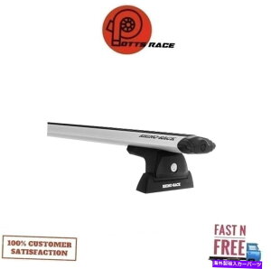 ���[�t�L�����A Rhino Rack Y02-490-NT Vortex�g���b�N���[�t���b�N�V�X�e���V���o�[�����[�o�u�����j�o�[�T Rhino Rack Y02-490-NT Vortex No Track Roof Rack System Silver Removable Universa�y���s�A���i�z