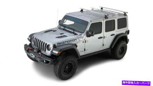 [tLA Rhino Rack 18-20tBbgW[vO[JL 4DR VORTEX RLT600 2BARobN{[[tbN Rhino Rack 18-20 Fits Jeep Wrangler JL 4dr Vortex RLT600 2Bar Backbone Roof Rack
