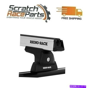 [tLA JA8118 RHINObNwr[f[eBRLT600[tbNVXeVo[07-21ch JA8118 Rhino Rack Heavy Duty RLT600 Roof Rack System Silver For 07-21 Tundra