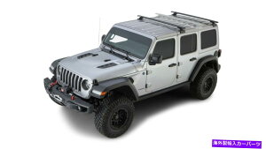 [tLA Rhino Rack 18-20tBbgW[vO[Jl Vortex RCL Black 2 BarobN{[[tbN Rhino Rack 18-20 Fits Jeep Wrangler JL Vortex RCL Black 2 Bar Backbone Roof Rack