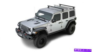 [tLA Rhino Rack 2018-2020tBbgW[vO[JL 4DR RLT600 2o[obN{[[tbN Rhino Rack 2018-2020 Fits JEEP Wrangler JL 4dr RLT600 2 Bar Backbone Roof Rack