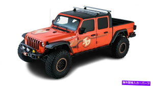 [tLA Rhino Rack 20-22tBbgW[vOfBG[^[JT 4DRwr[f[eB2o[obN{[[tbN Rhino Rack 20-22 Fits Jeep Gladiator JT 4dr Heavy Duty 2 Bar Backbone Roof Rack