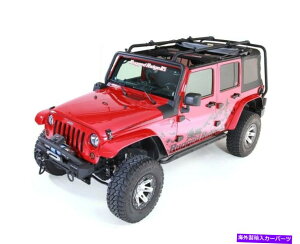 ���[�t�L�����A ���ȃ��b�W���[�t���b�N07-18�W�[�v4�h�A�W�[�v�����O���[ Rugged Ridge Roof Rack 07-18 Jeep 4-Door Jeep Wrangler�y���s�A���i�z