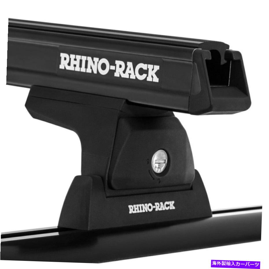 ルーフキャリア トヨタ・ツンドラのために07-21 Rhino- ackヘビーデューティRLT600ブラックルーフラックシステム Fo  Toyota Tund a 07-21 Rhino-Rack Heavy Duty RLT600 Black Roof Rack System