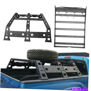 [tLA tbN[h[tbNoXPbg +AxbhgNNXo[tBbg05-22^R}4hA Hooke Road Roof Rack Basket + Rear Bed Trunk Cross Bar Fit 05-22 Tacoma 4 Doors