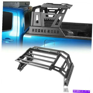 [tLA 05-22g^^R}p̉ݕbNtubNIt[hnC[txbhNXo[ Black Off-road High Roof Bed Cross Bar w/Cargo Rack for 05-22 Toyota Tacoma