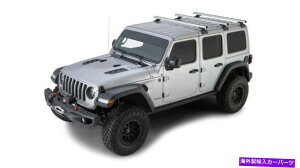 [tLA Rhino Rack 2018-20tBbgW[vO[JL 4DR RCLVo[3o[obN{[[tbN Rhino Rack 2018-20 Fits JEEP Wrangler JL 4dr RCL Silver 3 Bar Backbone Roof Rack