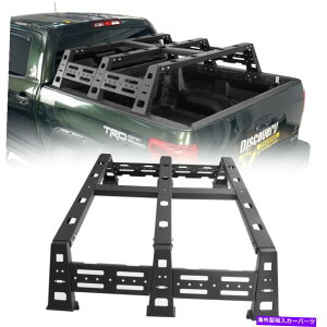 [tLA 12.9 "07-13g^chp̍gbNI[o[hxbhbNݕA| 12.9" High Truck Overland Bed Rack Cargo Carrier Steel for 07-13 Toyota Tundra