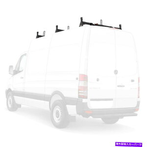 [tLA Vantech Black H1 3o[A~jEbNVXeinC[tjZfXXv^[2007-O Vantech Black H1 3 Bar Aluminum Rack System (High Roof) Mercedes Sprinter 2007-O