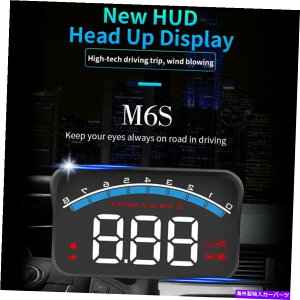 ^R[^[ jo[TM6SJ[HUDfBXvCODB IIXs[h[^[^R[^[Xs[h/EH[^[F1P6 Universal M6S Car HUD Display ODB II Speedometer Tachometer Speed/Water F1P6