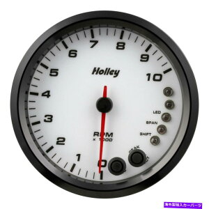 ^R[^[ AiOX^CV[Y4-1/2 "^R[^[WVtgCgAzCgA10000 rpm Analog Style Series 4-1/2" Tachometer w Internal Shift Light, White, 10000 RPM