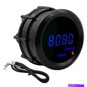 タコメーター カーモーター2 "52mmブルーデジタルLEDエレック0-9999 rpmタコメータータチョゲージ新しい Car Motor 2" 52mm Blue Digital LED Elec 0-9999 RPM Tachometer Tacho Gauge New