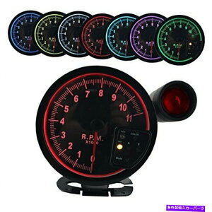 ^R[^[ Dewel 5 "Inch 7J[LED 11K 12VdqRPM^R[^[RevJE^[GA ... Dewhel 5" inch 7 Color LED 11K 12V Electronical RPM Tachometer Rev Counter Ga...
