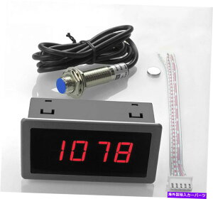 ^R[^[ 4fW^bhLED^R[^[ +vXMNPNߐڃXCb`ZT[3C 4 Digital Red LED Tachometer +Pusle Signal NPN Proximity Switch Sensor 3 Wires