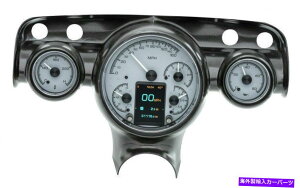 ^R[^[ Dakota 57 Chevy CarJX^}CY\ȃQ[WVXeLbgVo[ACHDX-57C-S Dakota 57 Chevy Car Customizable Gauge System Kit Silver Alloy HDX-57C-S