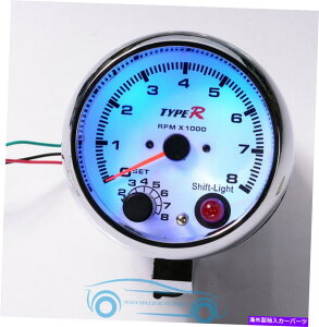^R[^[ 95mm3.75 ''I[g^R[^[7J[LED 0-8000RPMQ[WGWxv^Cvr 95mm3.75'' Auto Tachometer 7 Color LED 0-8000RPM Gauge Engine Speed Meter Type R