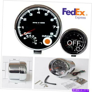 ^R[^[ 3.75 "7colorsobNCg^R[^[Q[W0-8000rpm\VtgCgUS US 3.75" Car 7Colors Backlight Tachometer Gauge 0-8000RPM Adjustable Shift Light US