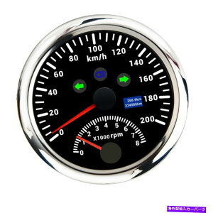 ^R[^[ 85mmfW^J[GPSXs[h[^[Q[W0-200km/ h 8000rpm^R[^[W/Aei 85mm Digital Car GPS Speedometer Gauge 0-200KM/H 8000RPM Tachometer w/ Antenna