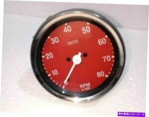 ^R[^[ X~XvJ^R[^[bhtFCXNx[100 mm Smiths replica Tachometer Red Face Chrome Bezel 100 MM