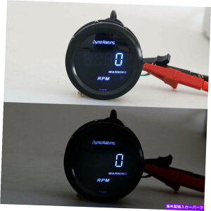 ^R[^[ 2 "52mmfW^J[^R[^[u[LED^`[^[Q[W0-9999 RPMX[NtFCX 2" 52mm Digital Car Tachometer Blue LED Tacho Meter Gauge 0-9999 RPM Smoke Face