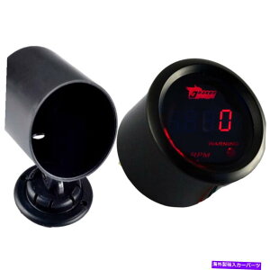 ^R[^[ 2 "52mmubNVFJ[fW^bhLED^`^R[^[LEDQ[Wz_[t 2" 52mm Black Shell Car Digital Red LED Tacho Tachometer LED Gauge With Holder