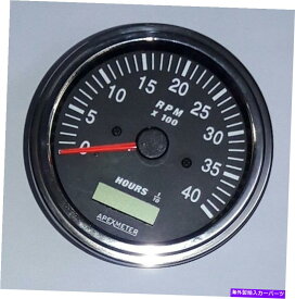 タコメーター タコメーター/時間メーター0-4K RPMイグニッションコイル駆動ゲージSAEベゼル Tachometer/Hourmeter 0-4K RPM Ignition Coil Driven Gauge SAE Bezel