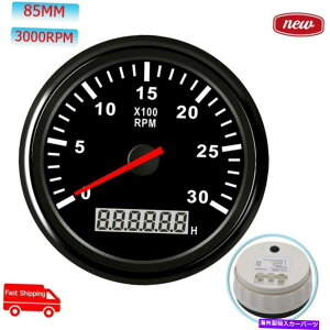 ^R[^[ 85mmfW^^R[^[3000 RPMfB[[GWԗpgbN{[gp̎ԃ[^[ 85mm Digital Tachometer 3000 RPM Diesel Engine With Hourmeter For Car Truck Boat