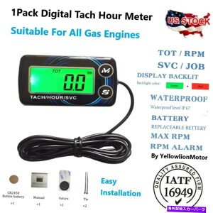 タコメーター デジタルRPM Tach Hour Meter Paramotors Microlights Marineのタコメーターゲージ Digital RPM Tach Hour Meter Tachometer Gauge For Paramotors Microlights Marine
