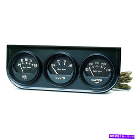 タコメーター 自動車2348オートゲージブラックオイル/ボルト/ウォーターブラックコンソール AutoMeter 2348 Autogage Black Oil/Volt/Water Black Console