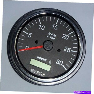 タコメーター タコメーター/時間メーター0-3000 RPMイグニッションコイル駆動ゲージSAE BEZEL +24V Tachometer/Hourmeter 0-3000 RPM Ignition Coil Driven Gauge SAE Bezel +24V