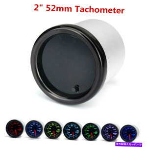 ^R[^[ 2 "52mm^R[^[^`Q[W0-8000rpm 7FLEDfBXvC12VI[gJ[gbN 2" 52mm Tachometer Tacho Gauge 0-8000RPM 7 Colors LED Display 12V Auto Car Truck