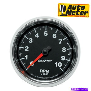 ^R[^[ Autometer 3897 GSV[YC_bV^R[^[AiOubNNQ[W3-3/8 " AutoMeter 3897 GS Series In-Dash Tachometer Analog Black Chrome Gauge 3-3/8"