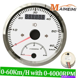 ^R[^[ 85mm{[gLCDJ[GPSXs[h[^[0-60km/h^R[^[tQ[W0-4000rpm 85mm Boat LCD Car GPS Speedometer 0-60Km/H Gauge with Tachometer Gauge 0-4000RPM