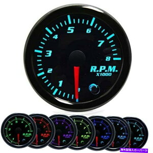 タコメーター Artilaura 2 "52mmタコメーターゲージ7色タコメトロメーター0-8000 rpm LED TA ... ARTILAURA 2" 52mm Tachometer Gauge 7 Colors Tacometro Meter 0-8000 RPM LED Ta...