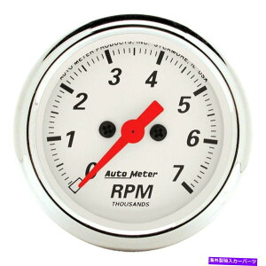 ^R[^[ I[g[^[kɃzCgV[Y2-1/16 "C_bV^R[^[Q[WA0-7,000 rpm Auto Meter Arctic White Series 2-1/16" In-Dash Tachometer Gauge, 0-7,000 RPM