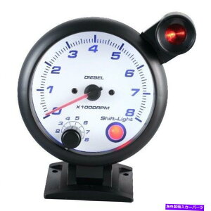 ^R[^[ 95 mm 3-3/4 "fB[[u[p̓dC^R[^[8000 rpmVtgCgt 95 mm 3-3/4" Electrical Tachometer 8000 RPM For Diesel Blue LED with Shift Light
