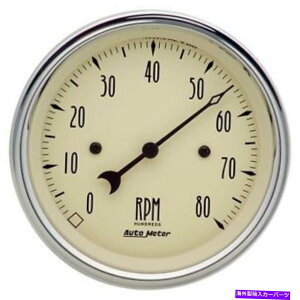 ^R[^[ AeB[Nx[W̃I[g[^[3-3/8in 0-8000 rpm_bV^R[^[-1890 Auto Meter For Antique Beige 3-3/8in 0-8000 Rpm In Dash Tachometer - 1890
