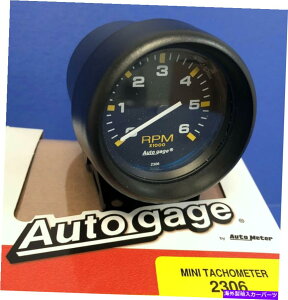 ^R[^[ I[g[^[I[gQ[W2306~j^R[^[6000 rpmubNyfX^}Eg2 5/8 " Auto Meter Autogage 2306 Mini Tachometer 6000 RPM Black Pedestal Mount 2 5/8"