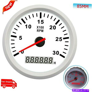 ^R[^[ 85mm^R[^[3000 rpmԃ[^[fB[[GWgbN{[gp^R[^[ 85mm Tachometer 3000 RPM With Hour meter Diesel Engine Tachometer For Truck Boat