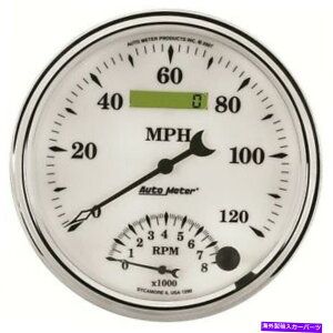 �^�R���[�^�[ �Â��^�C���z���C�gII5IN�T�C�Y�X�s�[�h���[�^�[/�^�R���[�^�[�R���{�Q�[�W1290�p�̃I�[�g���[�^�[ Auto Meter For Old Tyme White II5in Size Speedometer/Tachometer Combo Gauge 1290�y���s�A���i�z