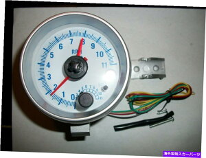 ^R[^[ FMR 3.75 "80mmu[LEDzCgtFCX^R[^[Q[W0-11000 rpm[^[A4/6/8C FMR 3.75" 80MM BLUE LED WHITE FACE TACHOMETER GAUGE 0-11000 RPM METER, 4/6/8 CYL