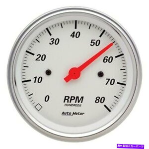 ^R[^[ I[g[^[3-3/8 "C_bV^R[^[0-8,000 rpmkɃzCg1390 Auto Meter 3-3/8" In-Dash Tachometer 0-8,000 RPM Arctic White 1390