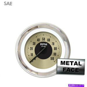 ^R[^[ ^bNQ[W - AJNVbNS[hIIIAubN_j[hANgO Tach Gauge - American Classic Gold III, Black Modern Needles, Chrome Trim Rings